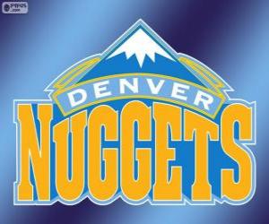 Puzzle Λογότυπο Denver Nuggets, ΗΠΑ ομάδα. Βορειοδυτική Κατηγορία, Δυτική Περιφέρεια